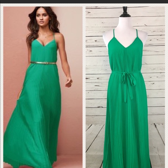 victoria secret pleated maxi dress